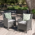 thumbnail image 4 of Christopher Knight Home Cypress Outdoor Wicker Dining Chairs with Cushions (Set of 2)  by, 4 of 5