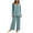Light Blue, variant on Lounge Sets for Women Modal Pajamas Set Long Sleeve Tops and Long Pants Soft 2 Piece Outfits M-L
