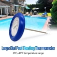 thumbnail image 3 of Termómetro analógico para piscinas Piscina y spa Termómetro de esfera grande flotante, 3 of 8