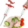 thumbnail image 6 of BBQ Meat Syringe Marinade Injector with Needles Turkey Syringe Sauce Injection, 6 of 13