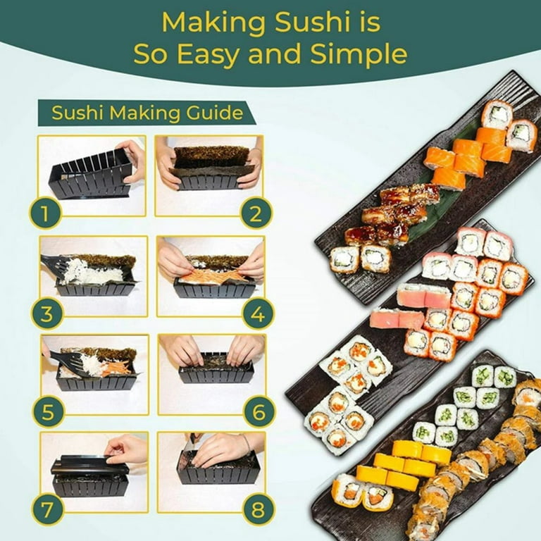 Sushi Maker Equipment Kit Sushi Making Tools Japanese Rice Ball Cake Roll  Mold