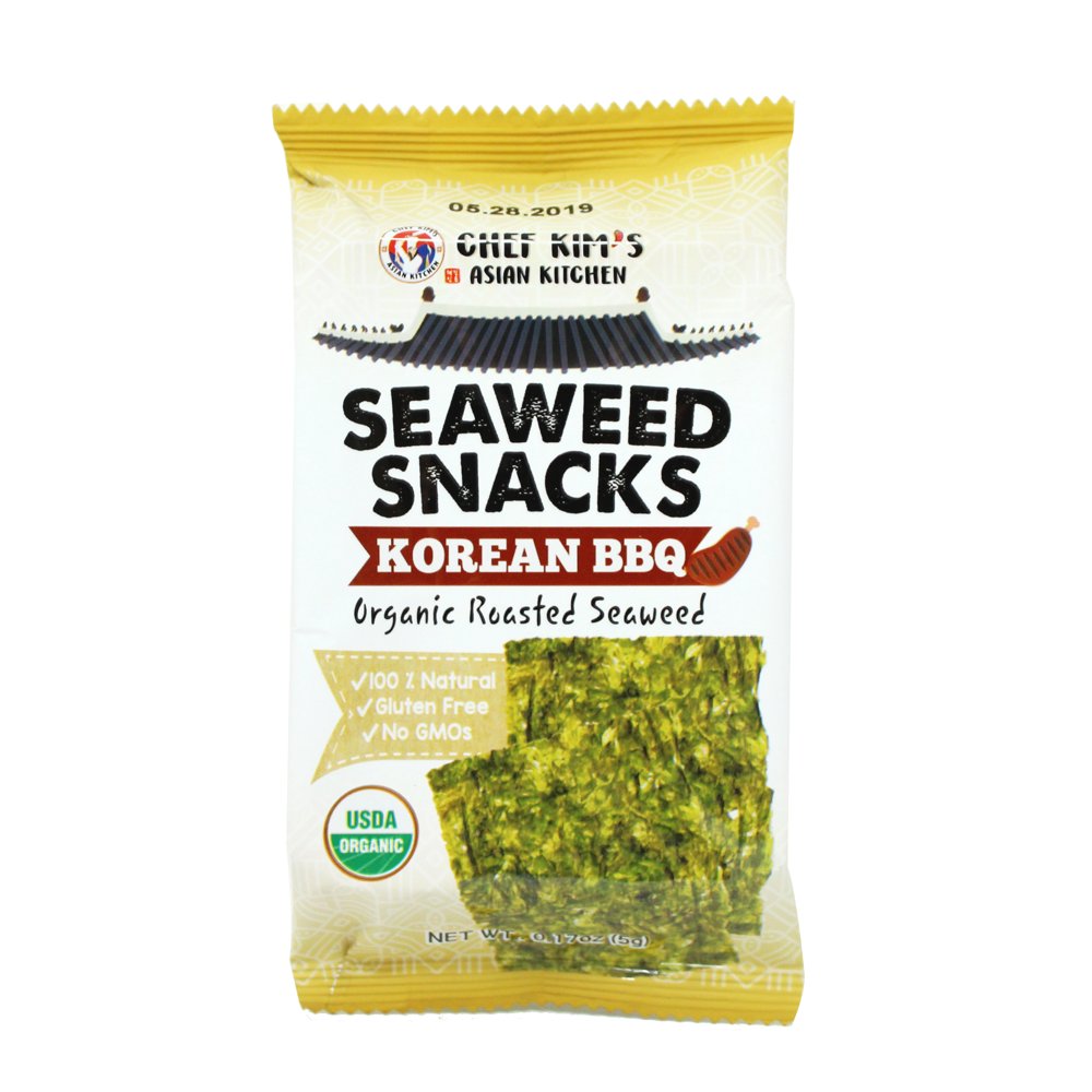 Chef Kim's Seaweed Snacks, 5 Grams (Pack of 9) (Korean BBQ) Walmart