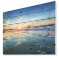thumbnail image 1 of Design Art - Bord de Mer Bleu avec Coucher de Soleil Lointain, 1 of 5