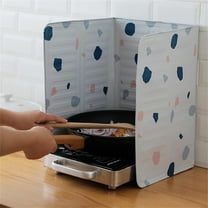 Heat Shield, Splatter Guard, Kitchen Cooker Deflector Insulation Sheet, Aluminum Foil Splash Guard for Stove Wall Protection, Grease and Oil Spill Barrier, Easy to Clean