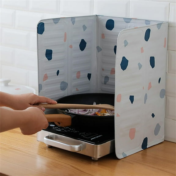 Fufafayo under $5 Stove Cover, Kitchen Cooker Deflector Insulation Sheet Aluminum Foil, Heat and Oil Splash Guard for Stove Wall, Soft Flexible Easy to Cut Clean, Protects Surfaces from Grease