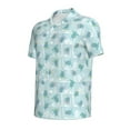 thumbnail image 2 of Balery Sea Turtle Printed Men’s Short Sleeve Polo Shirt, Midweight Men's Shirt,Golf Polo shirts -3X-Large, 2 of 9