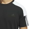 thumbnail image 4 of Men's adidas Essentials 3-Stripes Color Block Sportswear T-Shirt Color: Legend Ink Size: L, 4 of 4