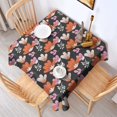 thumbnail image 2 of Floral Square Tablecloth 52x52in(132x132cm) – Waterproof Polyester Printed Table Cover, Wrinkle Resistant & Washable for Kitchen Dining Picnic Party Decor, Thanksgiving,Christmas, Spring,Flower, 2 of 6