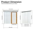 thumbnail image 5 of Sesslife Galvanized Steel Outdoor Storage Shed, 5' x 3' x 5.8', White, 5 of 6