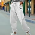 thumbnail image 5 of Dalix Butterfly Embroidered Sweatpant Soft Fleece Relaxed Fit Lounge Womens in White S Small, 5 of 5