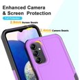 thumbnail image 3 of Designed for Samsung Galaxy A14 5G & Galaxy A14 5G Case,Heavy-Duty Tough Rugged Lightweight Slim Shockproof Protective Men Women Phone Case Cover for Galaxy A14 5G,(6.8",2022)[Purple/Black], 3 of 13