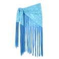 thumbnail image 4 of SRZYMJ Womens Lace Fringe Belly Dance Scarf Wrap Skirt Tribal Performance for Halloween Party One Size, 4 of 4