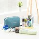 thumbnail image 4 of Bolsa de cosméticos, bolsa de almacenamiento multifuncional portátil de nailon, que contiene artículos de tocador de viaje de gran capacidad, bolsa de ducha impermeable para maquillaje, gris, 4 of 5