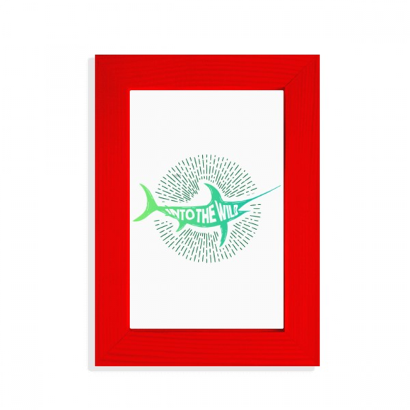 fish life Travel Picture Display Art Red Photo Frame