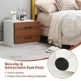thumbnail image 6 of Giantex Modern Nightstand, Rustic Walnut Wood Grain Bedside Table, Vertical End Table (1), 6 of 8