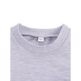 thumbnail image 3 of Children's Two Piece Set Kid's Solid Color Crew Neck Long Sleeve Pullover Toddler's Elastic Lace Up Trousers, 3 of 4
