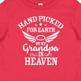 thumbnail image 4 of Inktastic Handpicked for Earth by My Grandpa in Heaven Angel Wings Boys or Girls Baby T-Shirt, 4 of 5