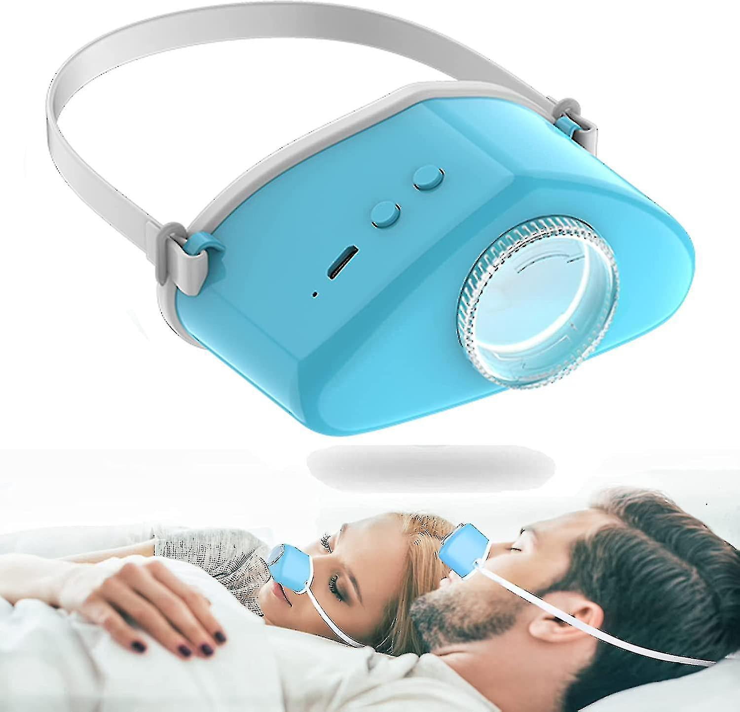 Snore Less Device Anti Snoring Devices, Upgraded Adjustable Wind Speed Electric Snoring ...