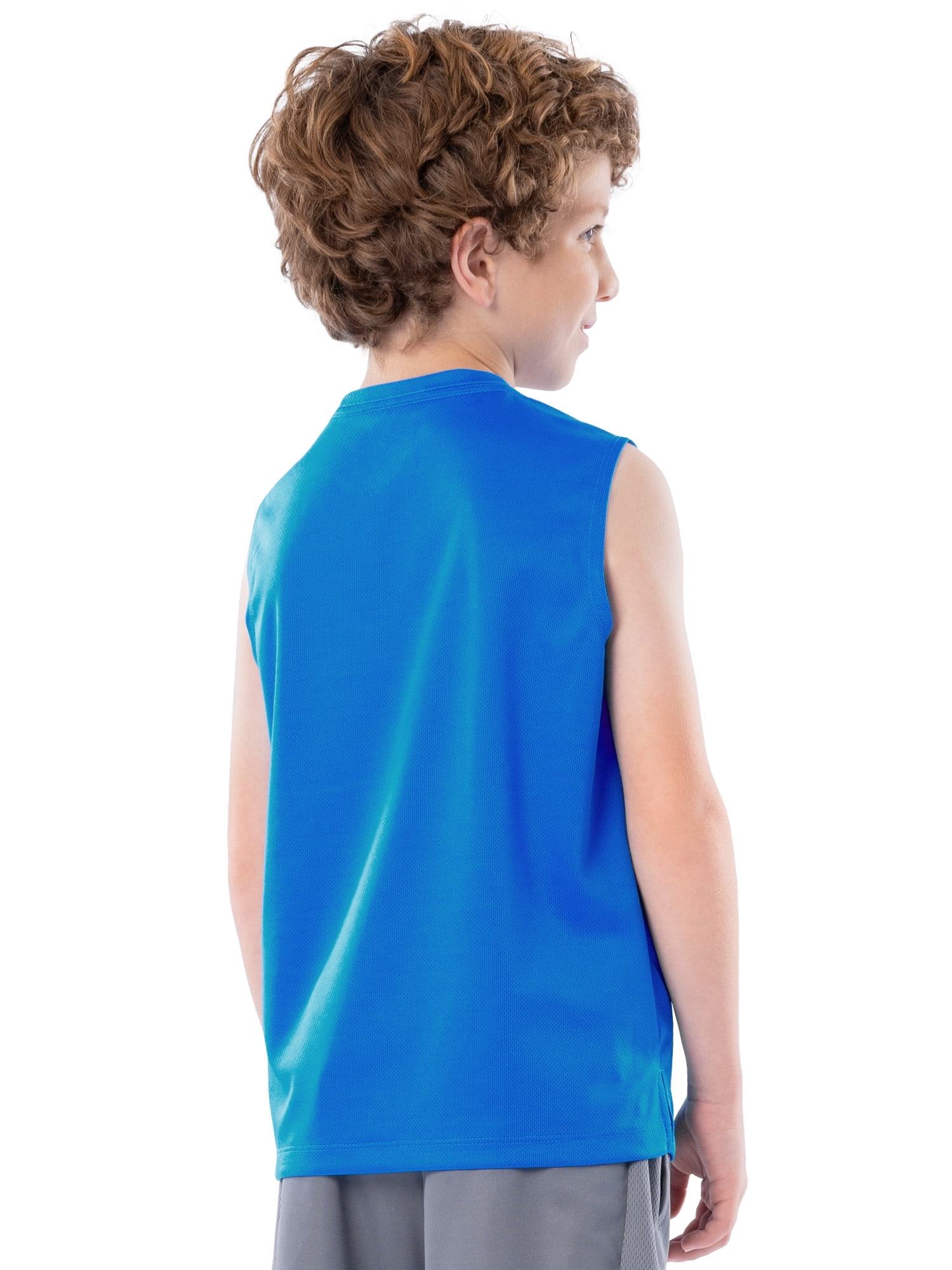 Athletic Works Boy's Core Active Muscle Tank, 2-Pack, Sizes 4-18 & Husky