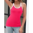 thumbnail image 5 of Charmo Women's Ribbed Camisole Workout Tank Tops with Built in Bra Basic Undershirt, 5 of 6