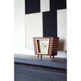 thumbnail image 3 of Hermle Wooden Frame Retro-Style Table Clock - 8" - Brown and Gold, 3 of 4