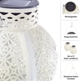 thumbnail image 4 of Pure Garden Set of 2 LED Solar Outdoor Lights with 2 Shepherd Hooks, White, 4 of 9