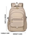 thumbnail image 3 of Backpack, Large Capacity Student Travel Bag With Multiple Compartments Comfortable Shoulder Straps Waterproof Design, For High S*chool College Students Work Commuting Outdoor Trips, 3 of 8