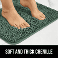thumbnail image 2 of Gdledy Jankles for Mucky Paws Super Absorbent Microfiber Dog Door Mat, Quick Dry Non-Slip Washable Chenille Rug Entryway Carpet,16"x24",Dark Green, 2 of 8