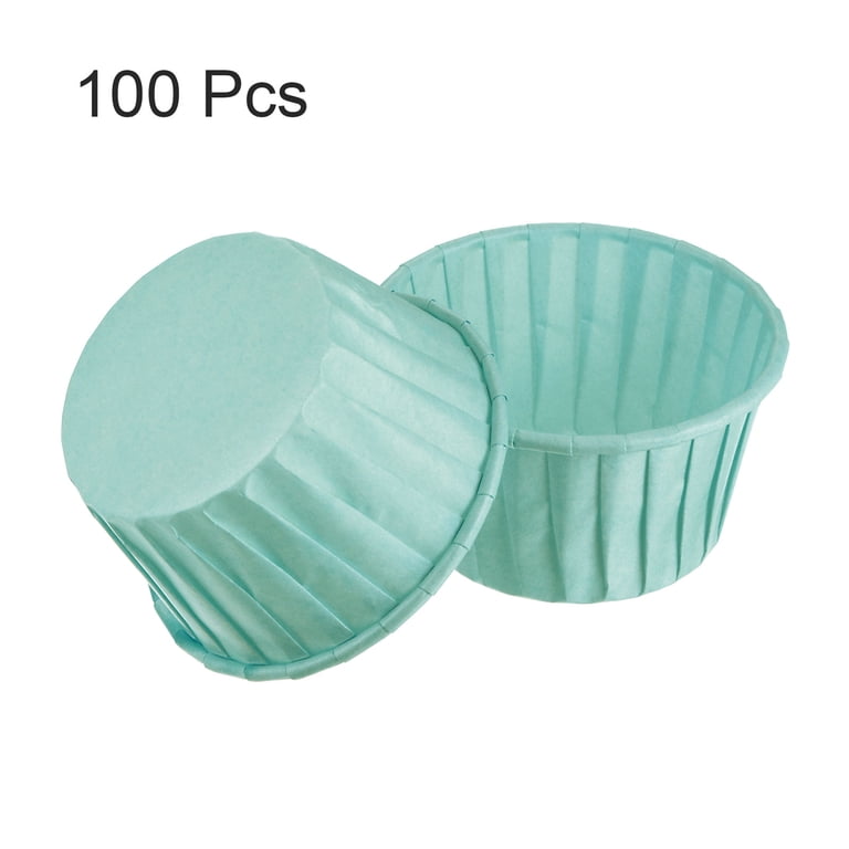 Uxcell 100 Pcs Light Green Cupcake Liners – Standard Greaseproof Baking Cups For Muffins