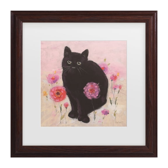 Lisa Audit 'Nina the Cat 02' Matted Framed Art