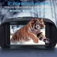 thumbnail image 3 of 4K Infrared Night Vision Binoculars with 3'' Display, 8X Digital Zoom, and 32GB Storage Card for Camping, Hunting, and Security Use, 3 of 8