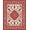 Red, Pattern 3, variant on Flatwoven High Traffic Area Rug, Elegant Floral Medallion Design Featuring Rich Crimson and Cream, Non Slip, Stain Resistant, Washable Area Rugs for Living Room, Bedroom(Red, 4X6)