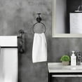 thumbnail image 4 of MyGift Black Rustic Metal Bathroom Hand Towel Ring with Wall-Mounted Industrial Faucet, 4 of 5