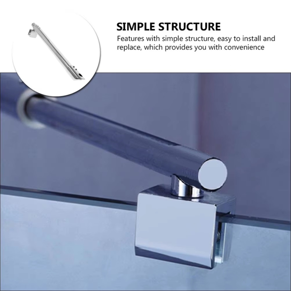 Bathtub Shower Door Glass Panel Glass Door Pull Rod Frameless Shower Support Rod Panel Support Bathroom Pull Rod