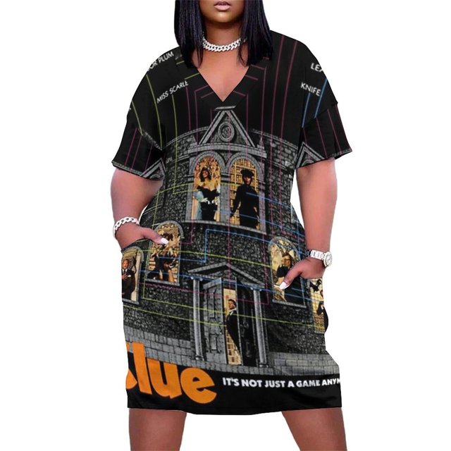 CLUE-Vestido largo holgado con bolsillo para mujer vestido de verano para niña