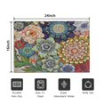 thumbnail image 5 of Bohemian Retro Floral Non-Slip Entryway Door Mat,Boho Indoor Decor Durable Low Plush Door Mat,Washable Welcome Rug for Patio Hallway Home Decor 16x24 Inches, 5 of 7