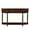Cherry, variant on PORKISS Solid Pine Wood Console Table, Entryway Table Hallway Table with 2 Drawers Roman Legs, Retro Sofa Table for Living Room, Foyer, Cherry