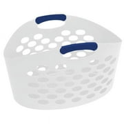 Mainstays White Flexible Oval Laundry Basket