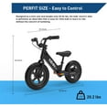 thumbnail image 2 of Hiboy BK1 Electric Balance Bike for Kids, 12 Inch Tires, 150W Peak Motor, Adjustable Seat Electric Bike for Kids Ages 3-5, 2 of 7