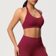 thumbnail image 5 of Sujetadores Deportivos para Mujeres Soporte Alto Busto Grande de Color Sólido Sujetador de Punto sin Costuras de Yoga, Cuello Colgante Diseño de Espalda para el Gimnasio, 5 of 9
