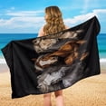 thumbnail image 4 of XYZCANDO Horses Car Seat Cover Towel Waterproof and Sweatproof Towels Seats Covers for Gym Workout Running Swimming Beach and Hiking Car Drying Towels & Seat Protectors, 4 of 7