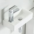 thumbnail image 1 of DeerValley DV-1V081L White Ceramic Handmade Rectangular Wall Mount Bathroom Sink, 1 of 12