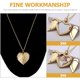 thumbnail image 5 of Collar con medallón de corazón, collar con foto personalizada, collar con dije en forma de corazón, 5 of 7