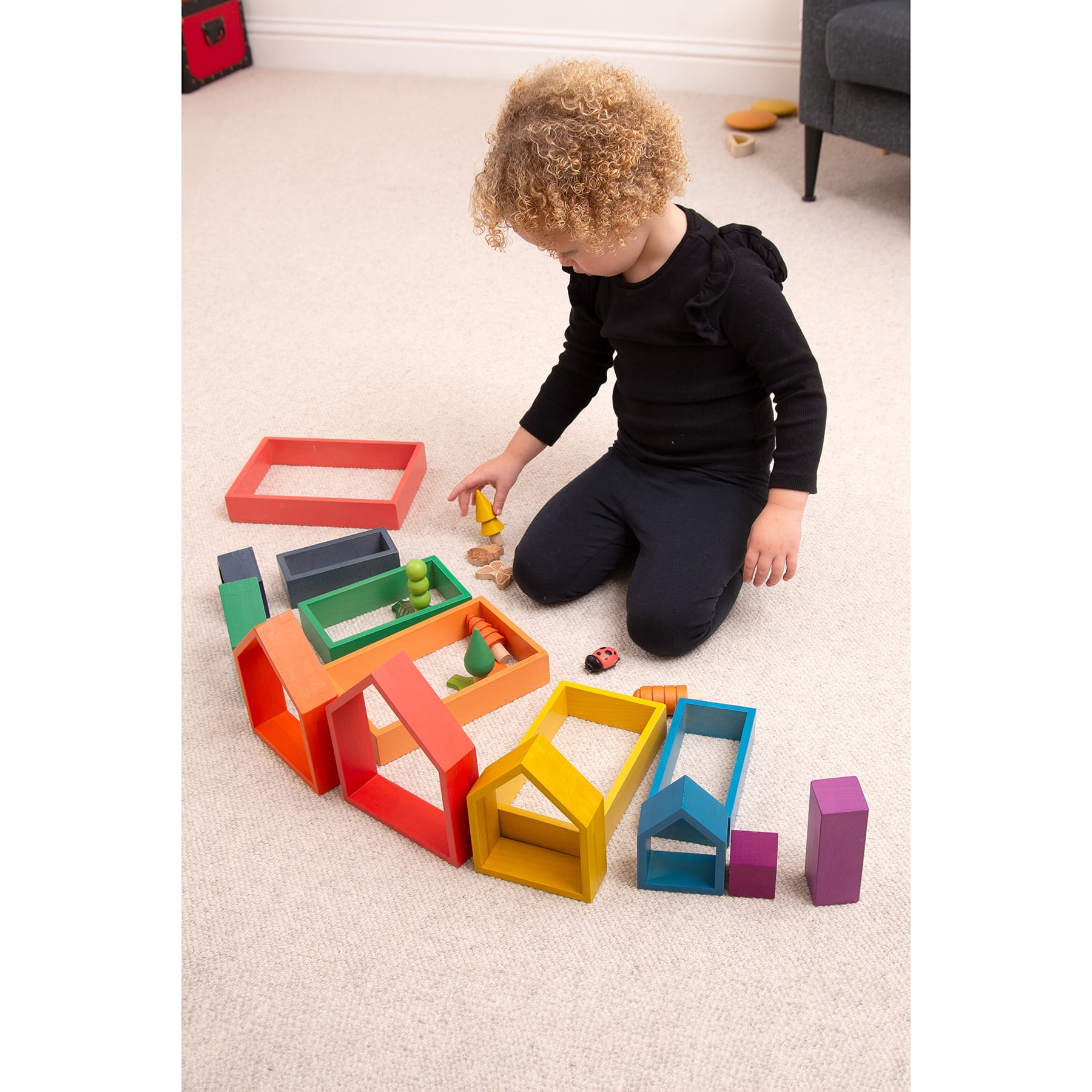 TickiT Rainbow Architect Houses - Set of 7