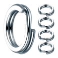thumbnail image 2 of 100 Uds. Anillos partidos de Pesca 3,7-14MM manivela cebo duro Snap plata acero inoxidable doble bucle abierto carpa pesca señuelo Pesca Tan Jianjun unisex, 2 of 2