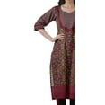 thumbnail image 4 of Moomaya Indian Women Cotton Side Slit Kurtis Printed Bollywood Designer Kurta, 4 of 6