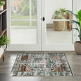 thumbnail image 2 of Yiwa Small Area Rug 2x3 Machine Washable, Vintage Low Pile Floor Cover for Home, 2 of 8