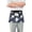 Blue Cloud White Flower, variant on Server Apron with 3 Pockets Waterproof Waitress Waist Short Apron for Man Woman Gingerbread Men Holly Leaves 12 Inches