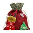 thumbnail image 1 of Christmas Gift Bags Christmas Decoration Items, Linen Apple Bags, Candy Bags, Cartoon Pattern Gift Bags, Christmas Bags, Small Storage Bags Small Gift Bags, 1 of 6