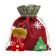 thumbnail image 2 of Bolsas de regalo navideñas para dulces y manzanas | Tela de lino con dibujos navideños | Pequeñas bolsas de almacenamiento para niños y regalos de fiesta, 2 of 6